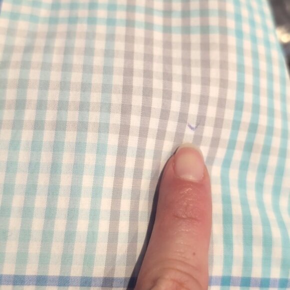 IZOD Surfcaster Button Down Shirt Long Roll Tab Sleeve Plaid Print Flap Pocket - Picture 11 of 12